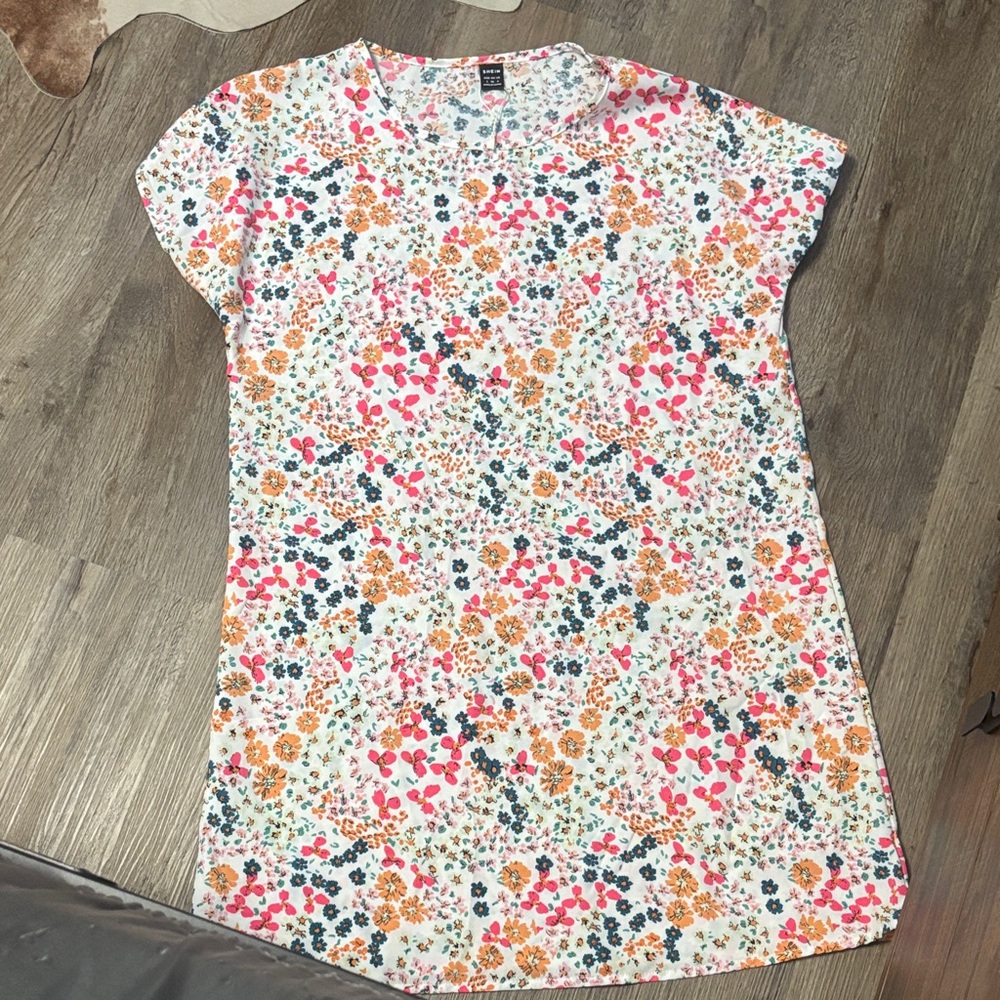 SHEIN Floral Mini Dress - Multicolor